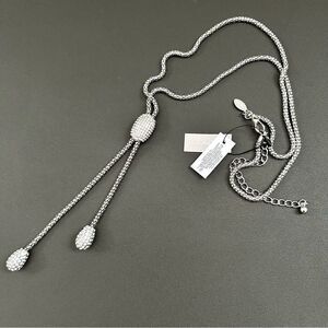 Chico's Pave Y Ann Lariat Rhinestone Necklace NWT